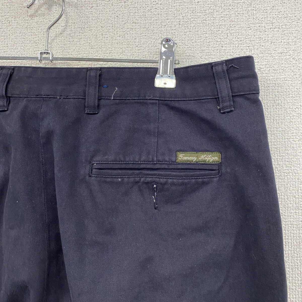 TOMMY HILFIGER　トミーヒルフィガー　ワークパンツ/チノパンツ　ジップフライ　紺　ネイビー　W36サイズ メンズ コットン 古着