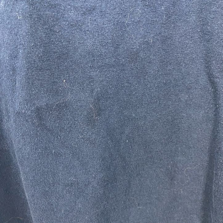 adidas　アディダス　半袖プリントTシャツ　カレッジ　紺　ネイビー　2XLサイズ　古着