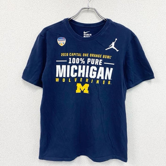 NIKE　ナイキ　半袖プリントTシャツ　紺　ネイビー　Lサイズ