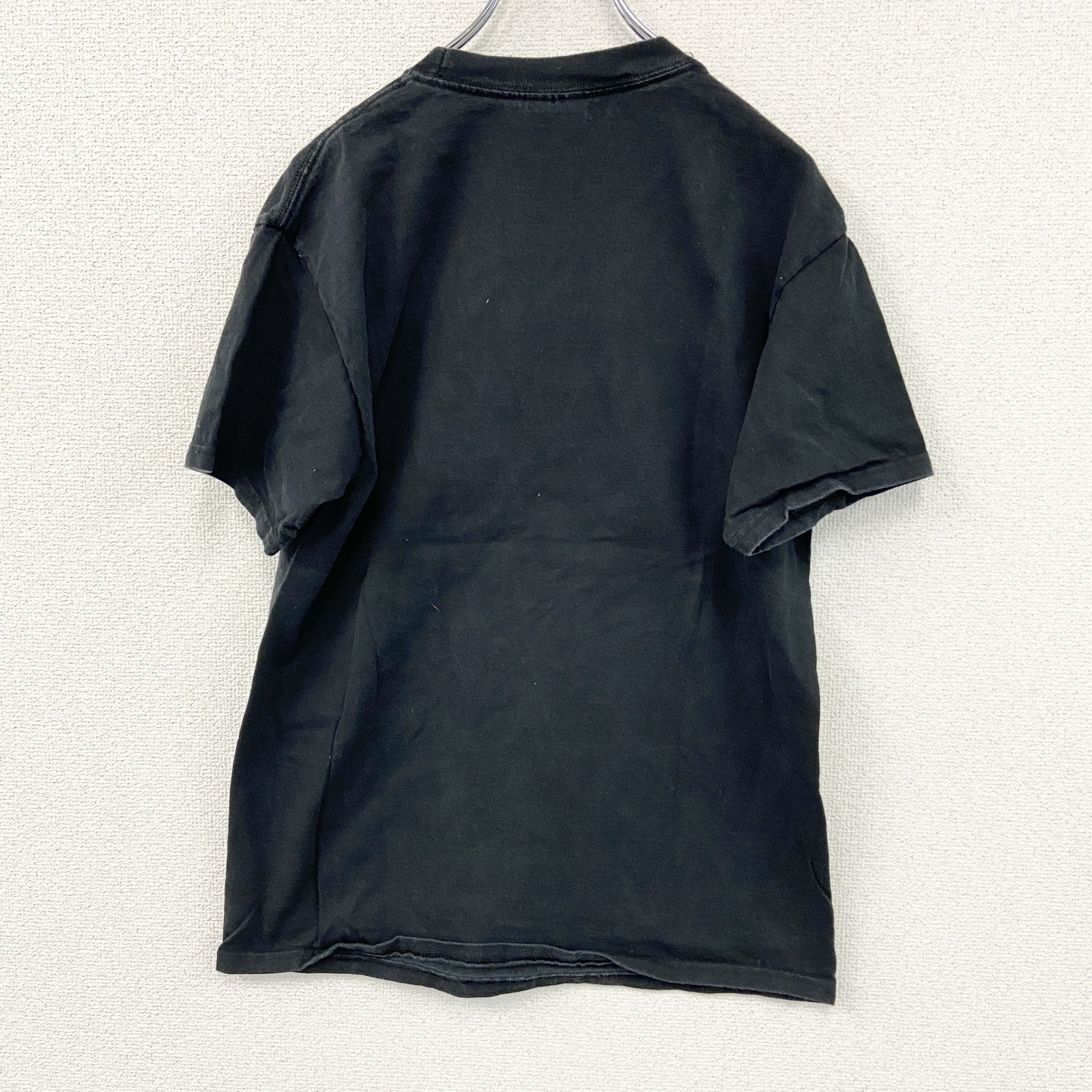 PORT&COMPANY　半袖プリントアニマルTシャツ　Gecko　ゲッコー　グアム　黒　ブラック　Mサイズ　古着