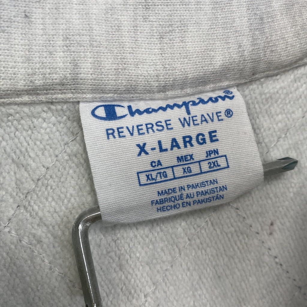Champion　チャンピオン　リバースウィーブ　ハーフジップスウェット/トレーナー　灰色　グレー　XLサイズ　古着