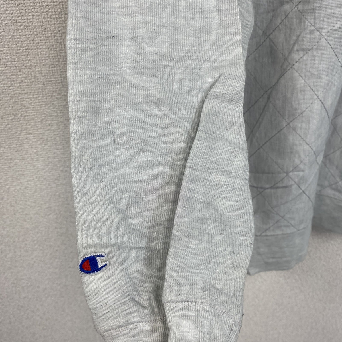Champion　チャンピオン　リバースウィーブ　ハーフジップスウェット/トレーナー　灰色　グレー　XLサイズ　古着