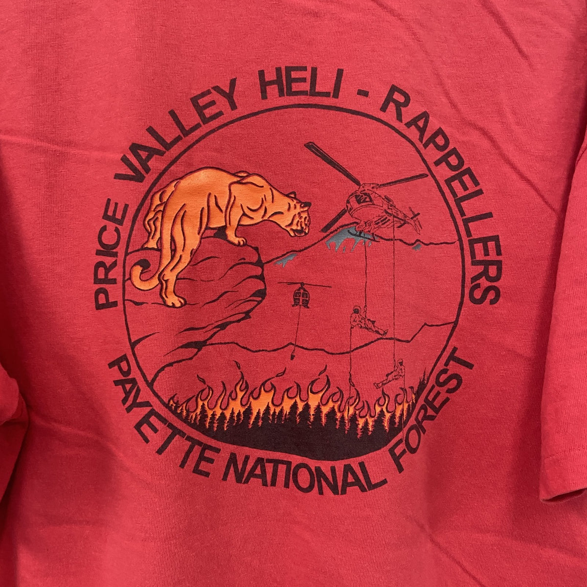 Hanes　ヘインズ　半袖プリントTシャツ　シングルステッチ　赤　レッド　Lサイズ カットソー メンズ コットン 古着