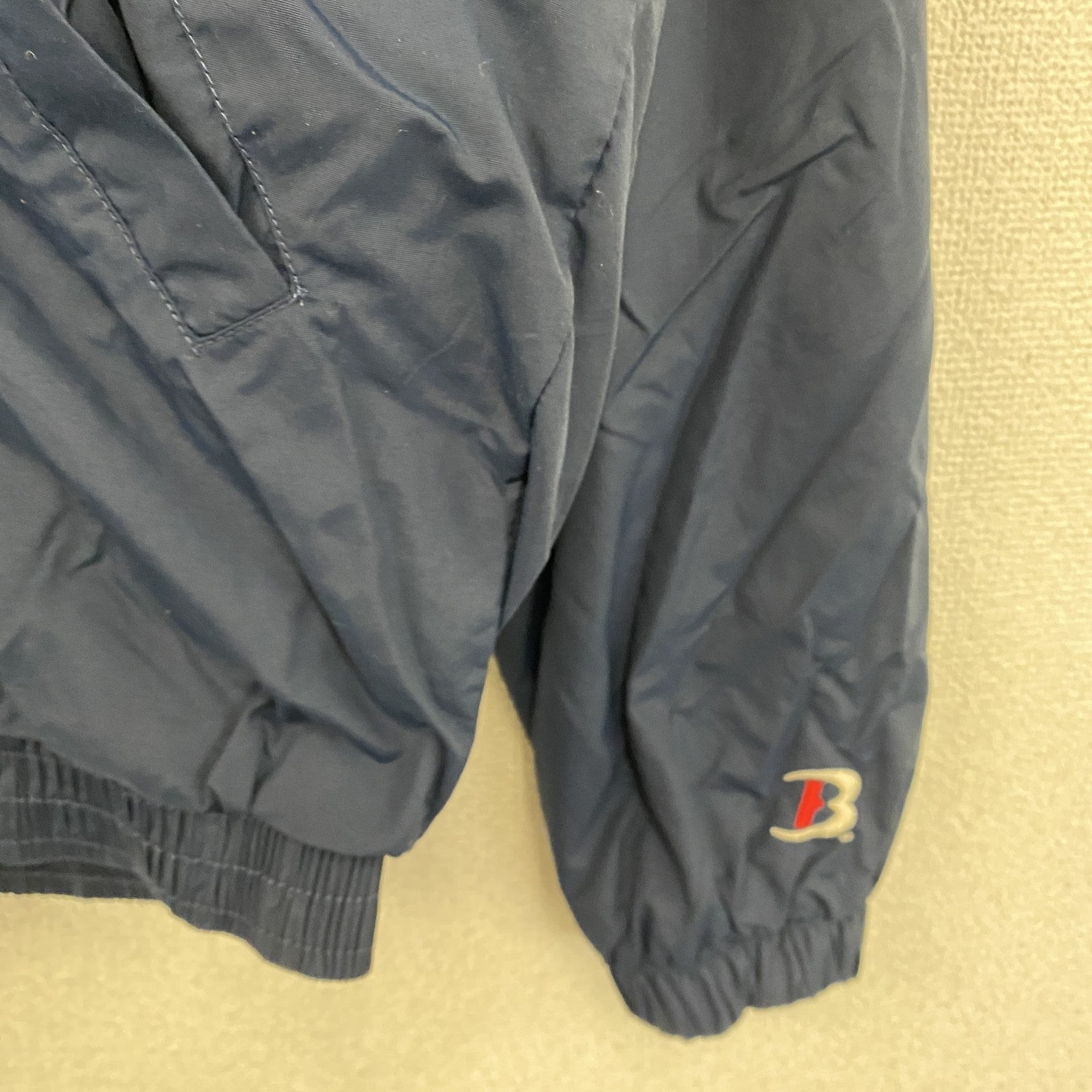 Boathouse　フルジップナイロンジャケット　MICHIGAN　紺　ネイビー　Sサイズ　古着