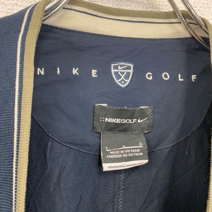 NIKE GOLF　ナイキゴルフ　プルオーバージャケット　紺　ネイビー　Lサイズ