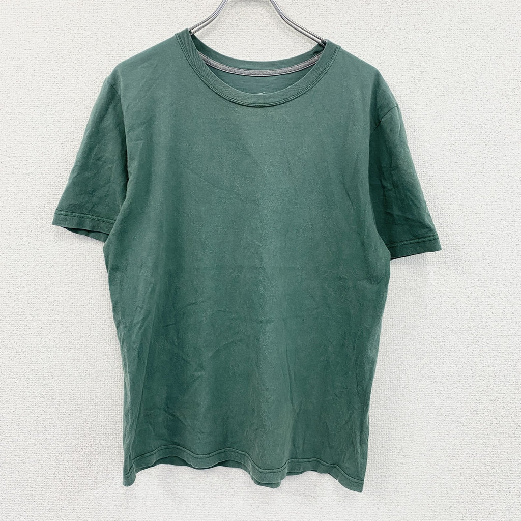 NIKE　ナイキ　半袖Tシャツ　スウッシュ　緑　グリーン　Mサイズ カットソー メンズ コットン 古着
