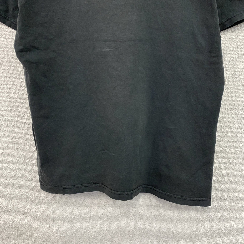 セントジョンシティマーケット　半袖プリントTシャツ　刺繍　フェード　黒　ブラック　古着