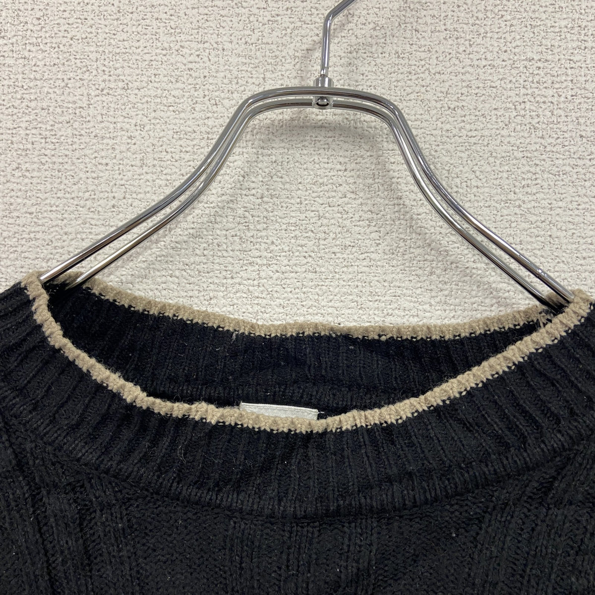 FILA　フィラ　ニットセーター　黒　ブラック　XXLサイズ　古着