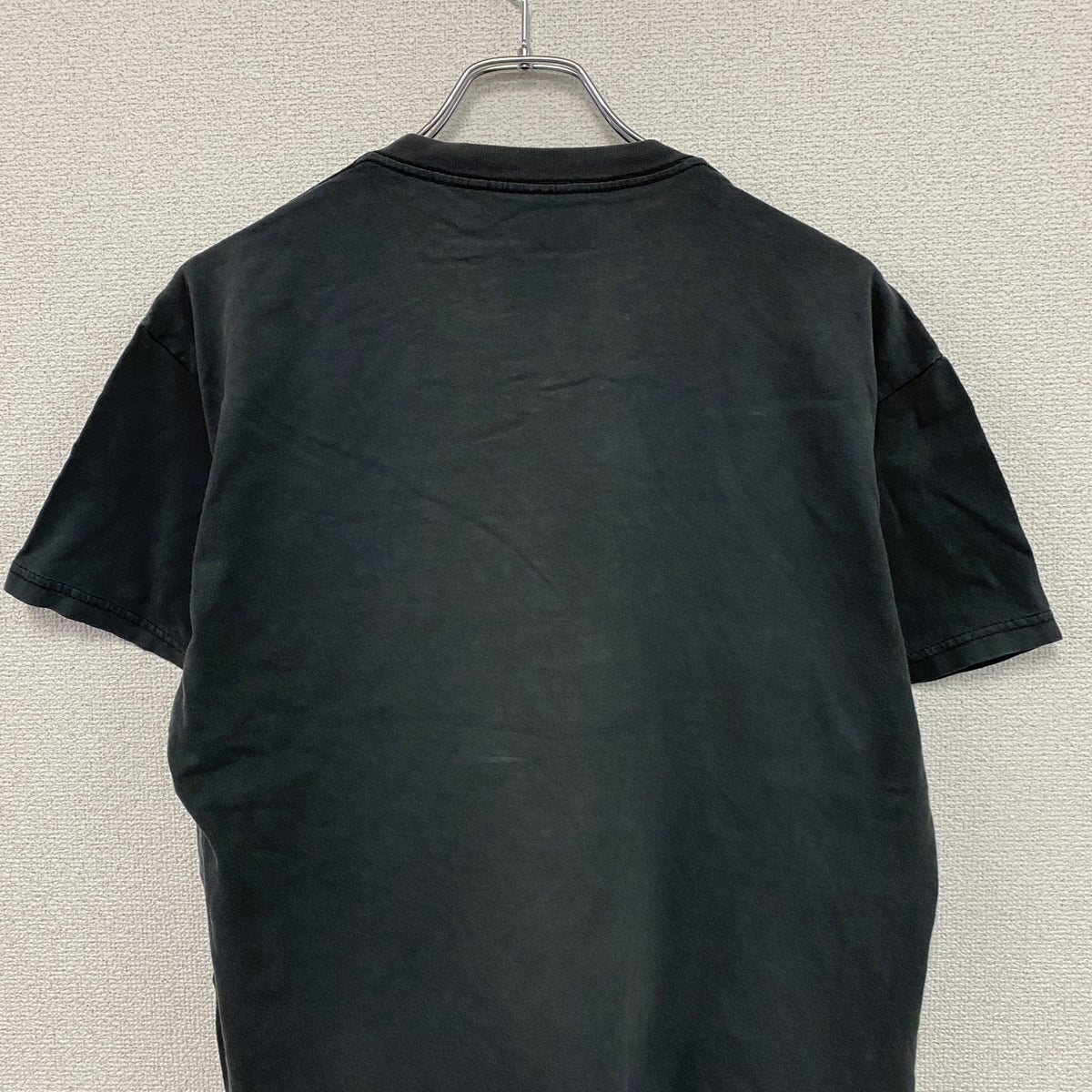 セントジョンシティマーケット　半袖プリントTシャツ　刺繍　フェード　黒　ブラック　古着