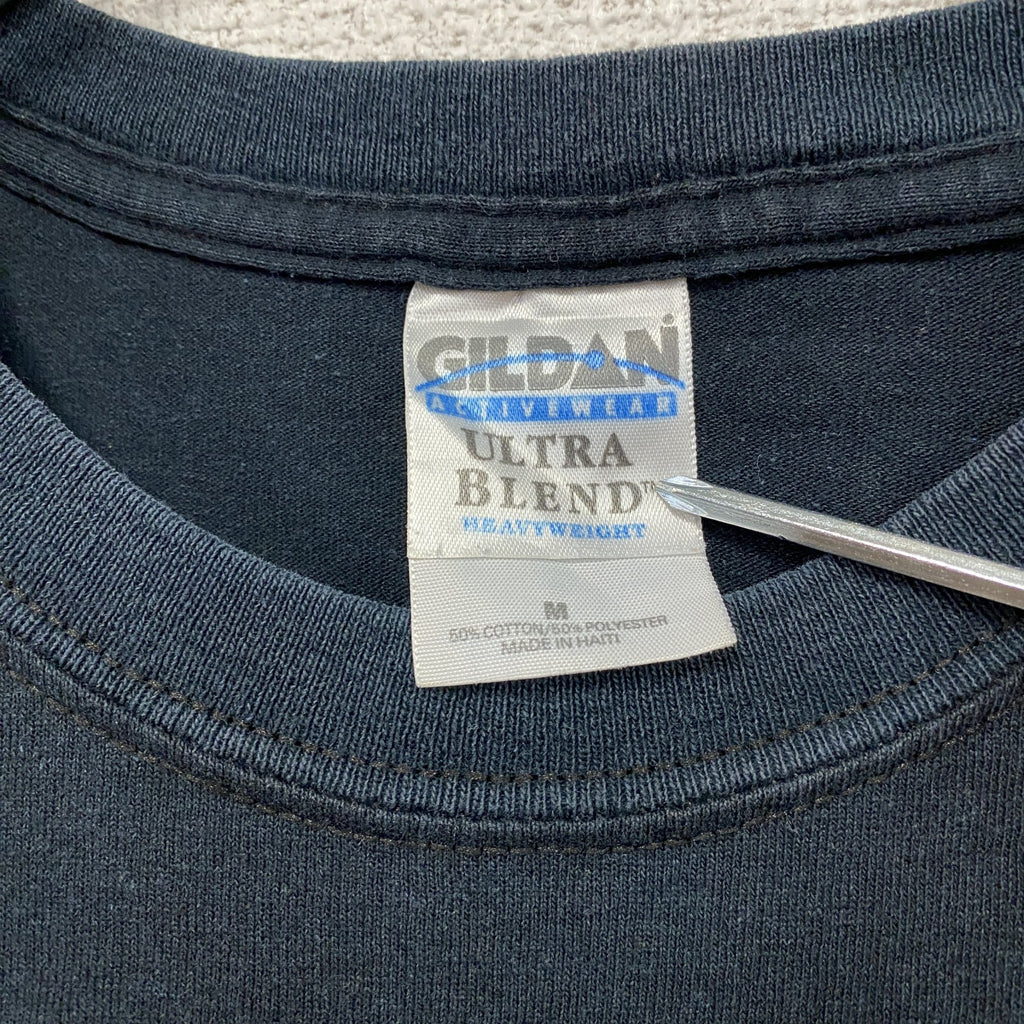 GILDAN　ギルダン　NBA　クリーブランドキャバリアーズ　半袖プリントTシャツ　バスケットボール　黒　ブラック　Mサイズ　古着