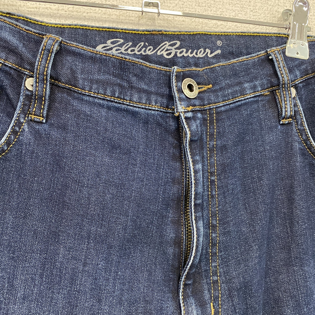 Eddie Bauer　エディーバウアー　デニムパンツ/ジーンズ　ジップフライ　インディゴ　W35サイズ　古着