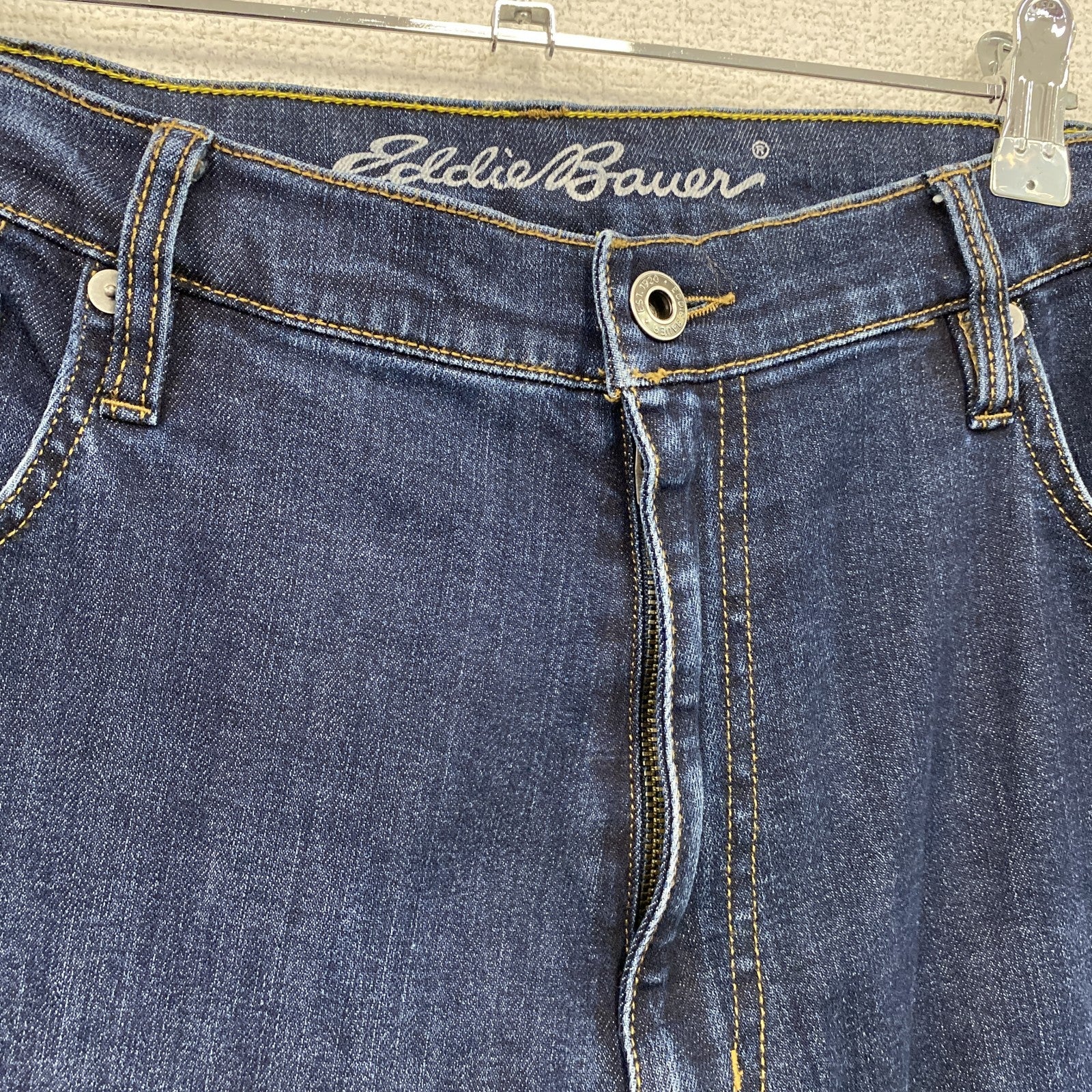 Eddie Bauer　エディーバウアー　デニムパンツ/ジーンズ　ジップフライ　インディゴ　W35サイズ　古着