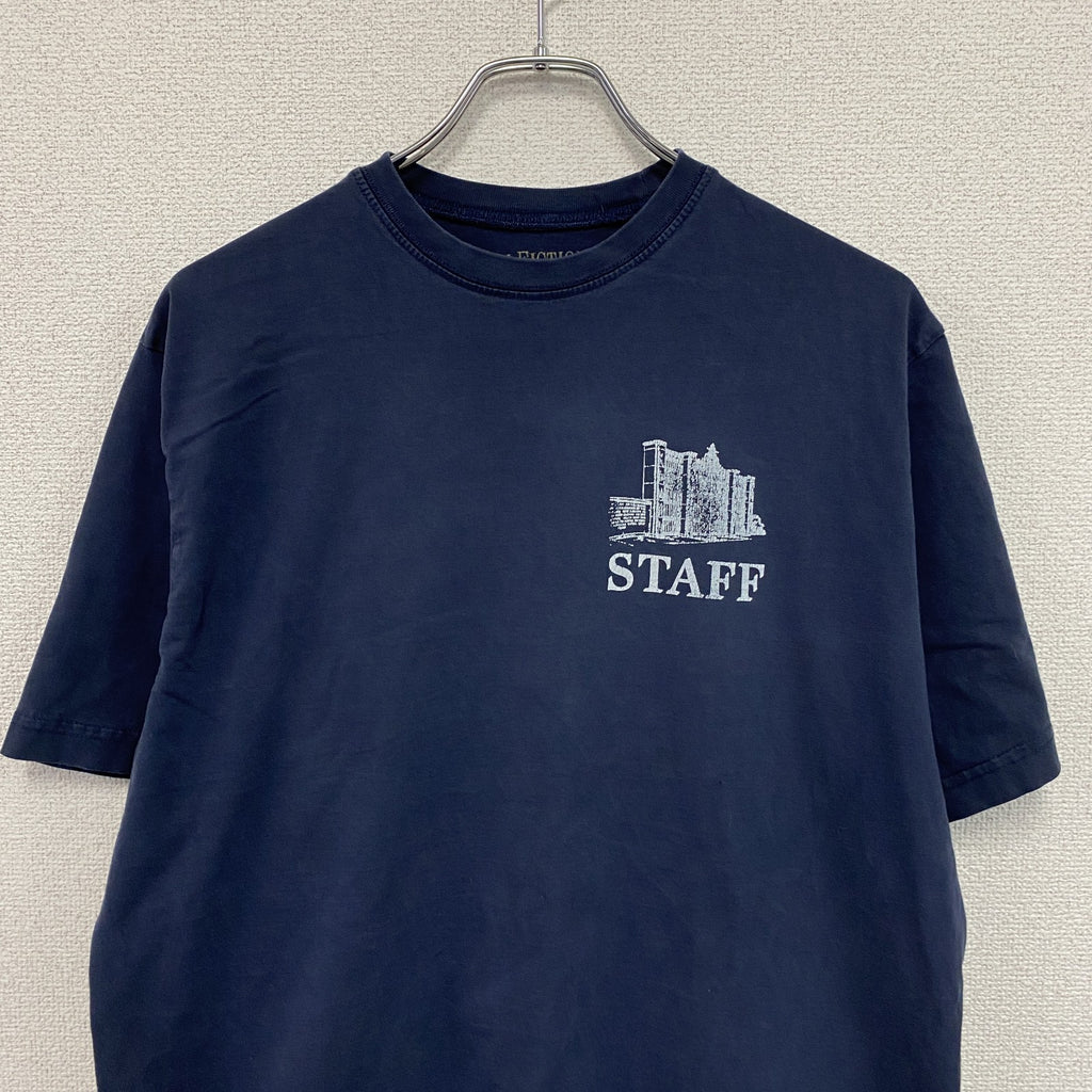 NONFICTION　ノンフィクション　半袖プリントTシャツ　STAFF　紺　ネイビー　Mサイズ　古着