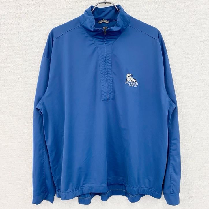 NIKE GOLF　ナイキゴルフ　プルオーバージャケット　ハーフジップ　青　ブルー　XLサイズ　古着