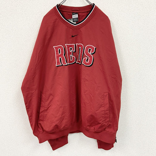 NIKE　ナイキ　REDS　プルオーバージャケット　ワッペン　赤　レッド　XXLサイズ