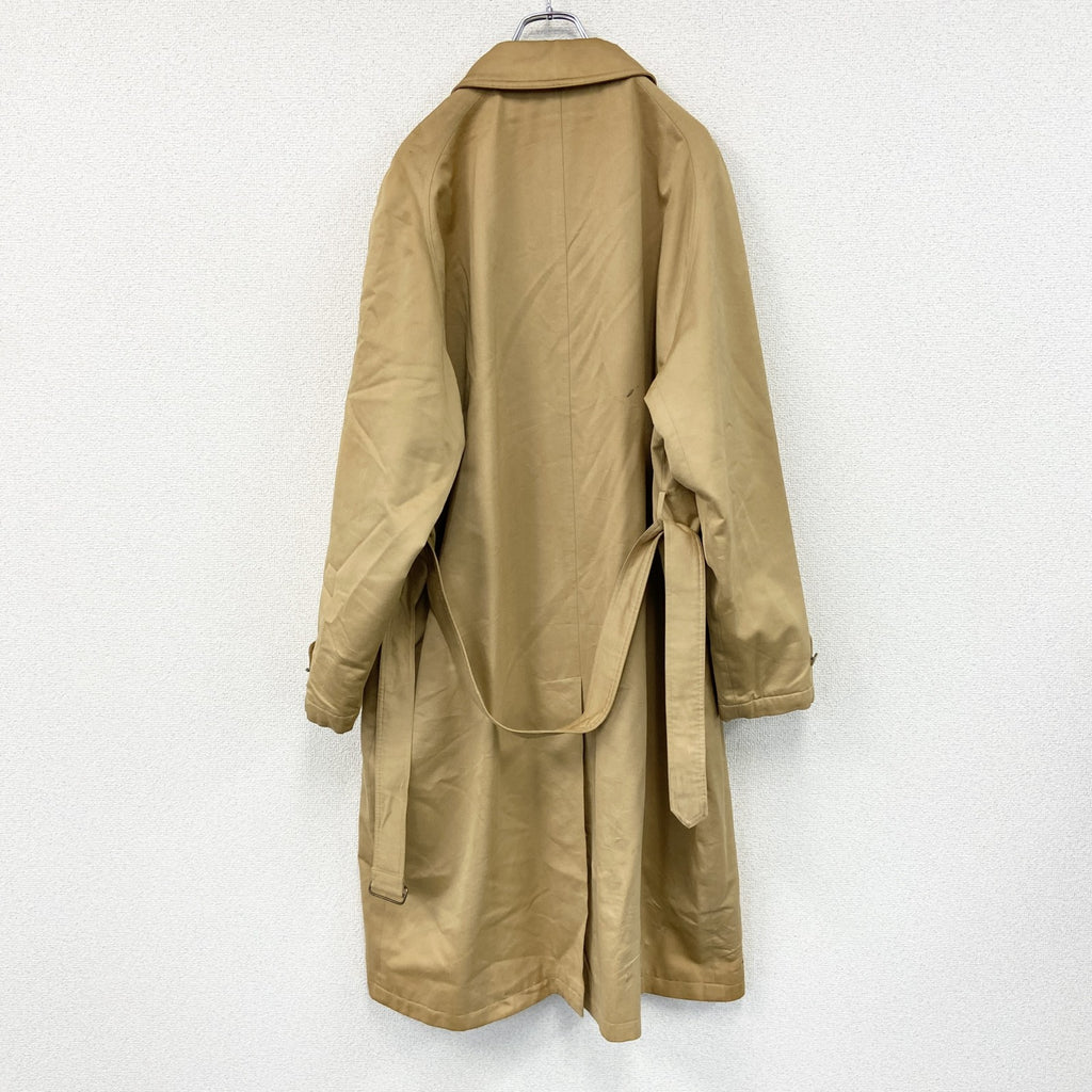 BARNEYS NEW YORK　バーニーズニューヨーク　トレンチコート　中綿入り　3つポケット　比翼仕立て　キャメル　LLサイズ　古着