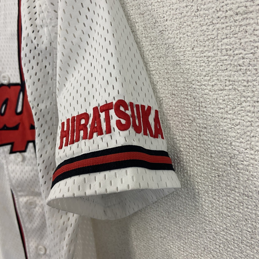 ～90s　REWARD　半袖プリントTシャツ　ユニフォーム　ヴィンテージ　白　ホワイト　Lサイズ　古着