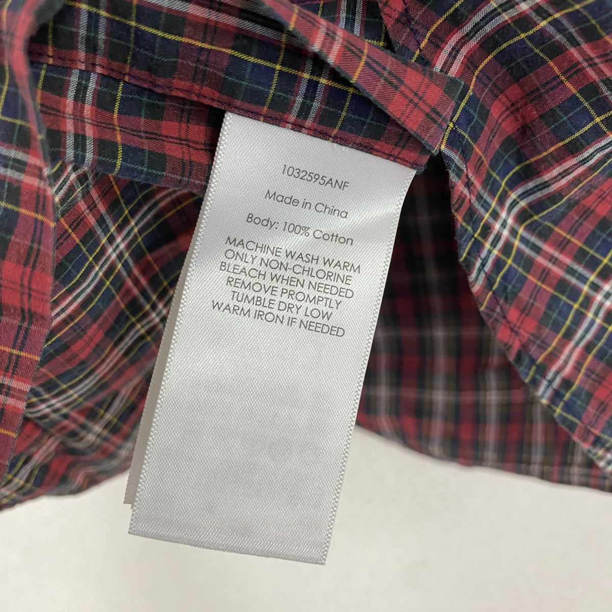 Ralph Lauren　ラルフローレン　長袖ボタンダウンシャツ　チェック柄　赤　レッド　Mサイズ メンズ コットン 古着