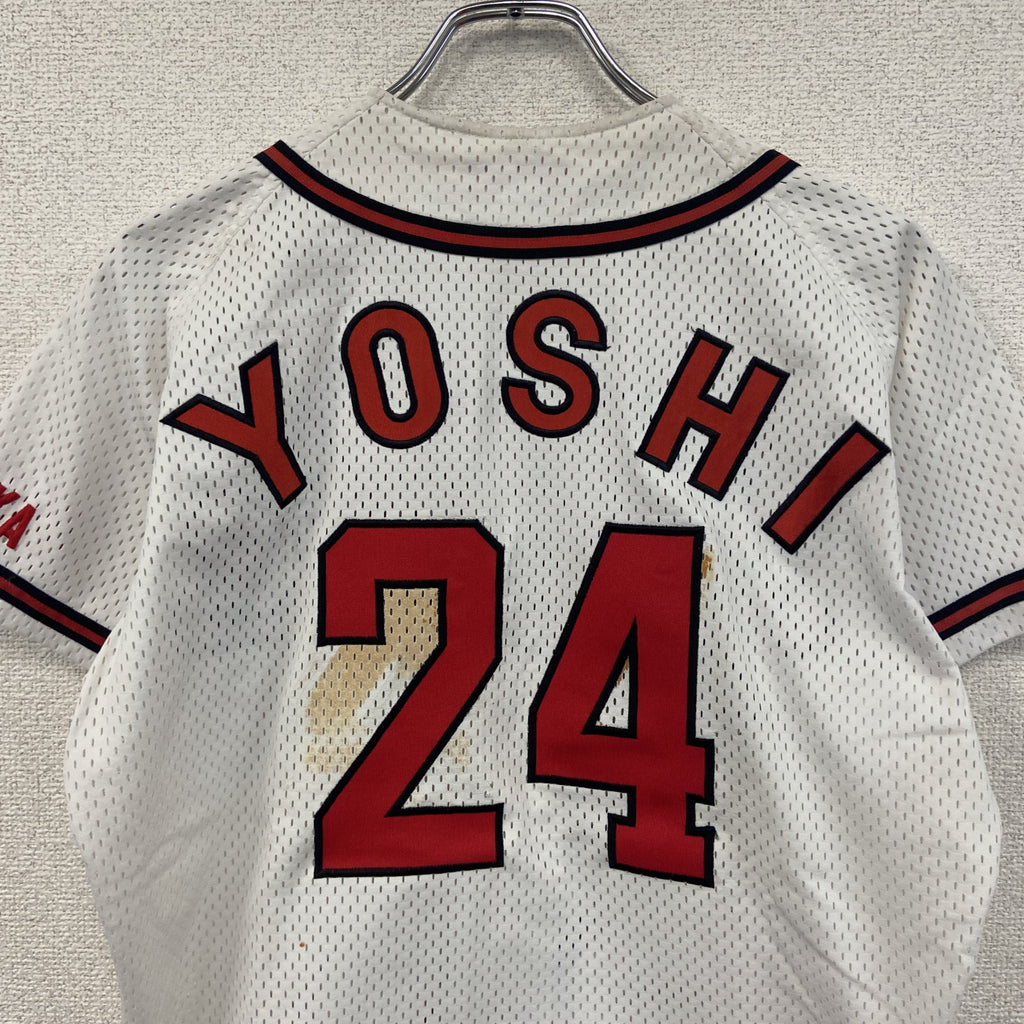 ～90s　REWARD　半袖プリントTシャツ　ユニフォーム　ヴィンテージ　白　ホワイト　Lサイズ　古着