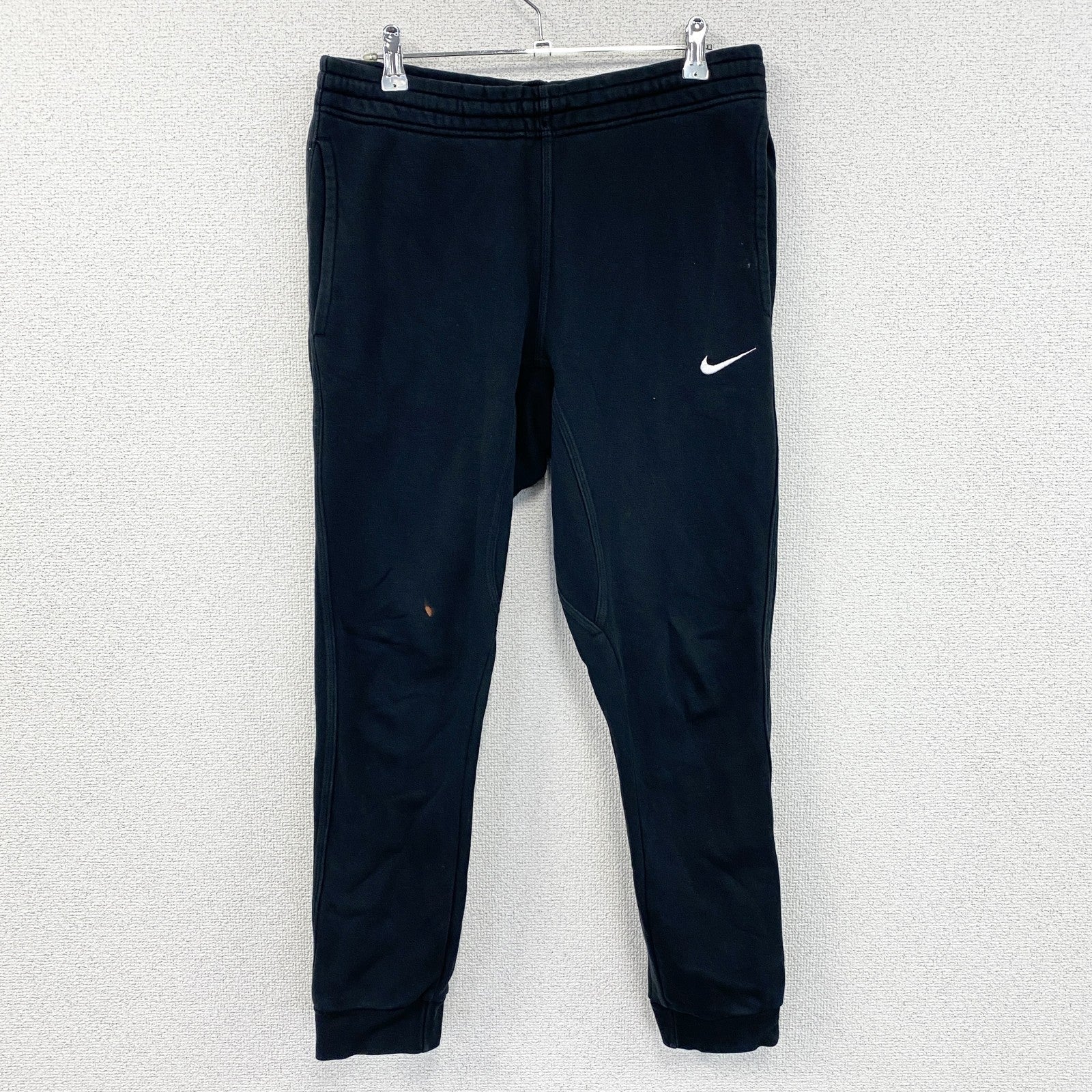 NIKE　ナイキ　スウェットパンツ　ジョガーパンツ　スウッシュ　黒　ブラック　Mサイズ　古着