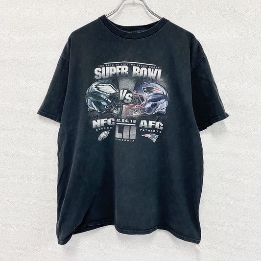 PRO LINE　プロライン　半袖プリントTシャツ　スーパーボウル　黒　ブラック　XLサイズ