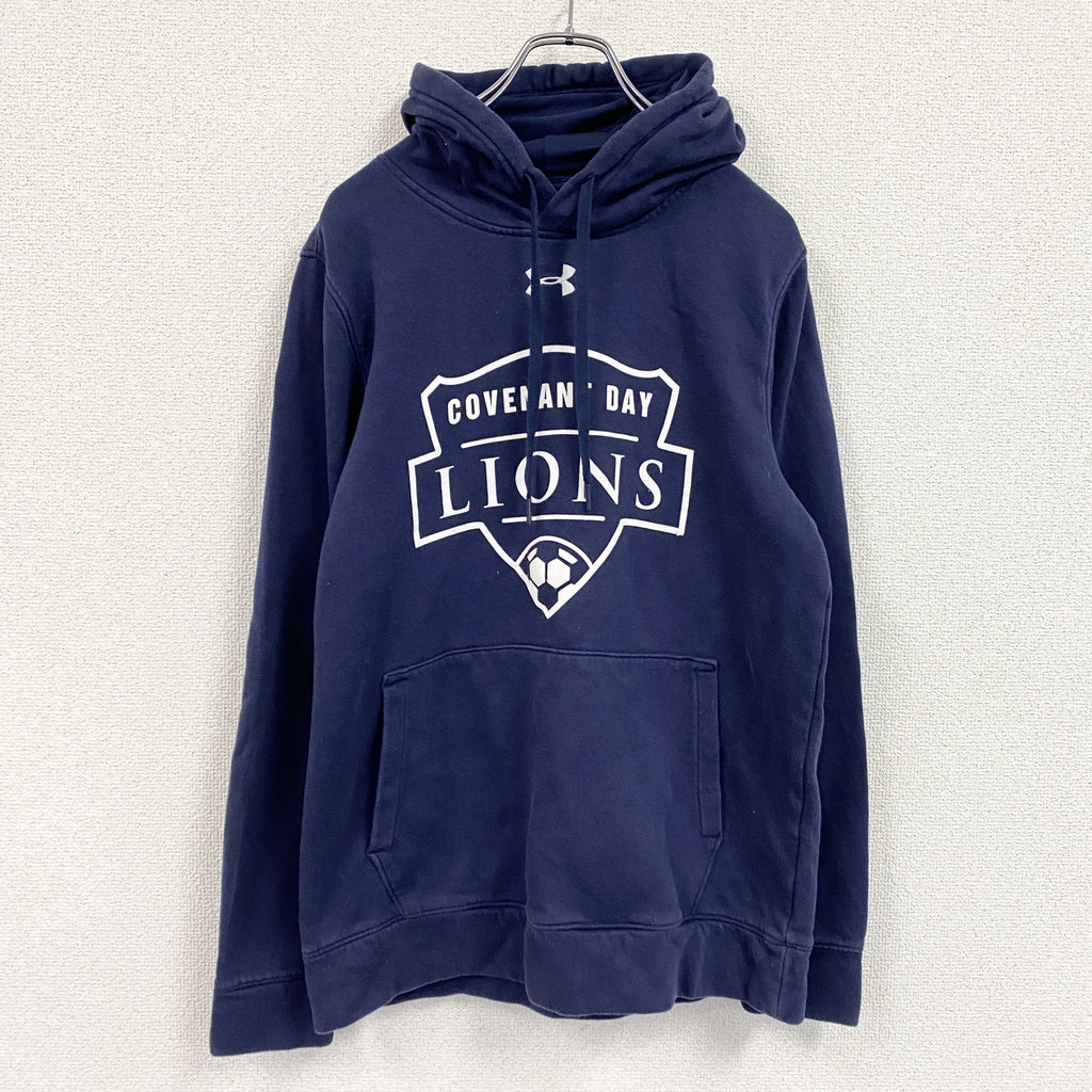 UNDER ARMOUR　アンダーアーマー　スウェットパーカー/フーディー　紺　ネイビー　Mサイズ　古着
