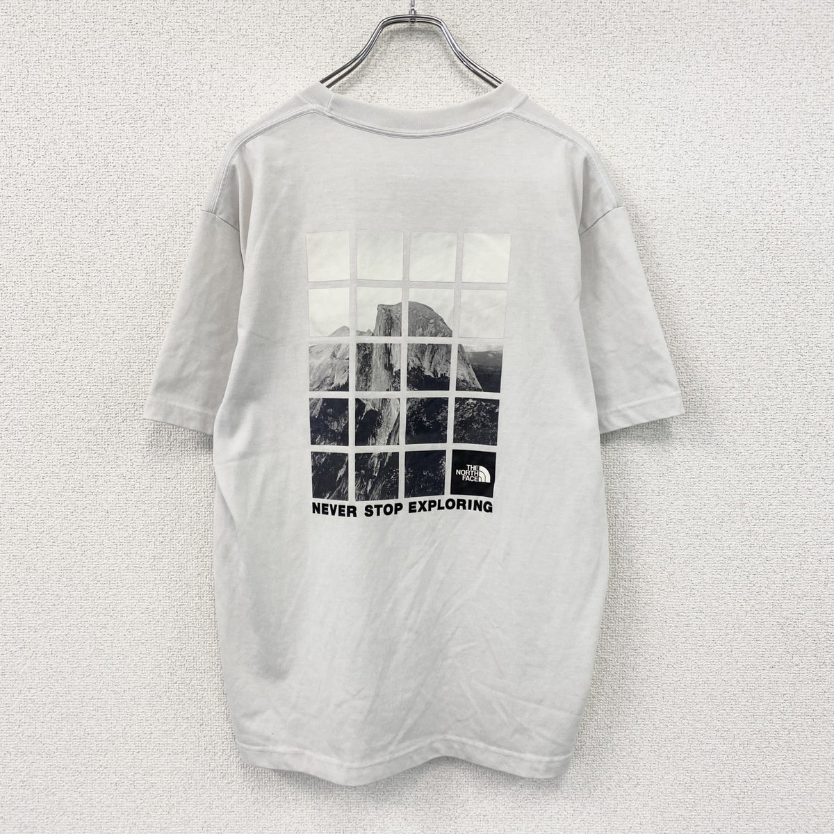 THE NORTH FACE　ザ・ノースフェイス　半袖プリントTシャツ　白　ホワイト　Lサイズ 　古着