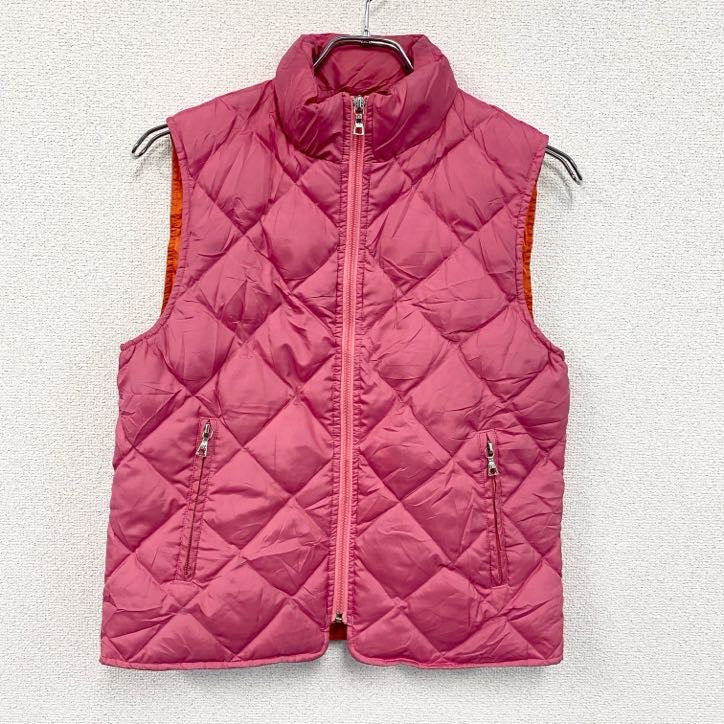 TOMMY HILFIGER　トミーヒルフィガー　フルジップダウンベスト　ピンク　Sサイズ　古着