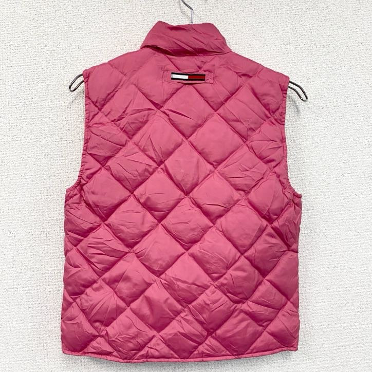 TOMMY HILFIGER　トミーヒルフィガー　フルジップダウンベスト　ピンク　Sサイズ　古着