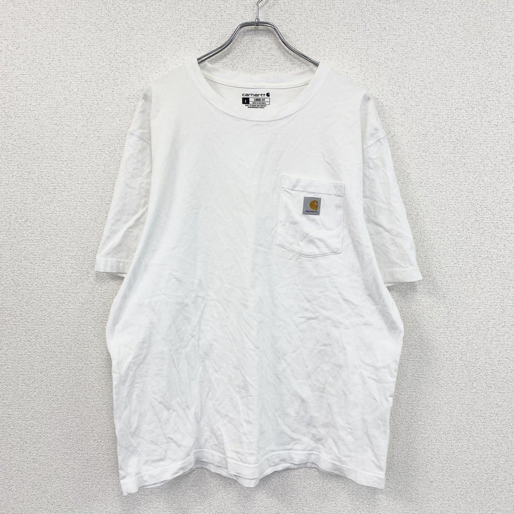 Carhartt　カーハート　半袖Tシャツ　白　ホワイト　Lサイズ カットソー メンズ コットン 古着