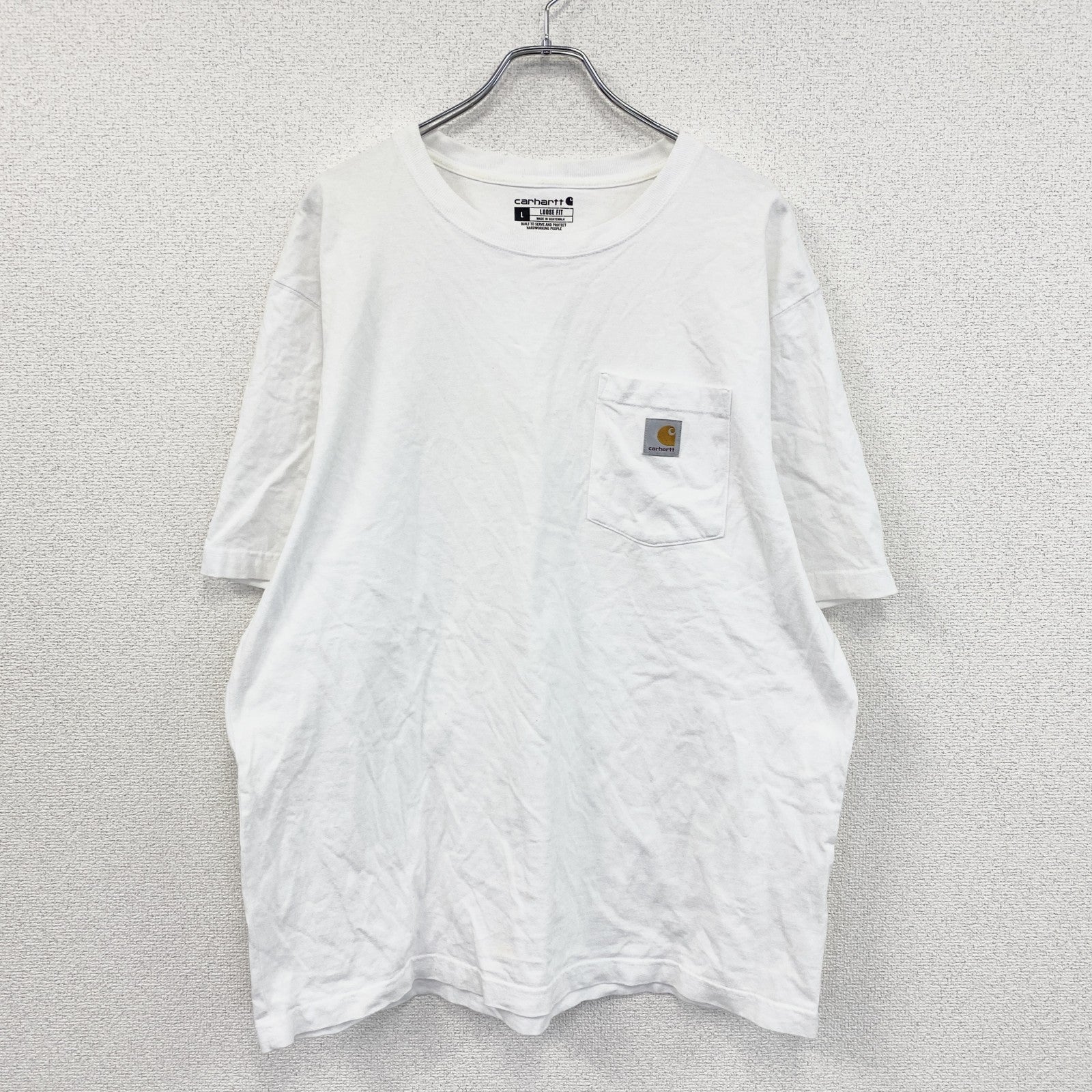 Carhartt　カーハート　半袖Tシャツ　白　ホワイト　Lサイズ カットソー メンズ コットン 古着