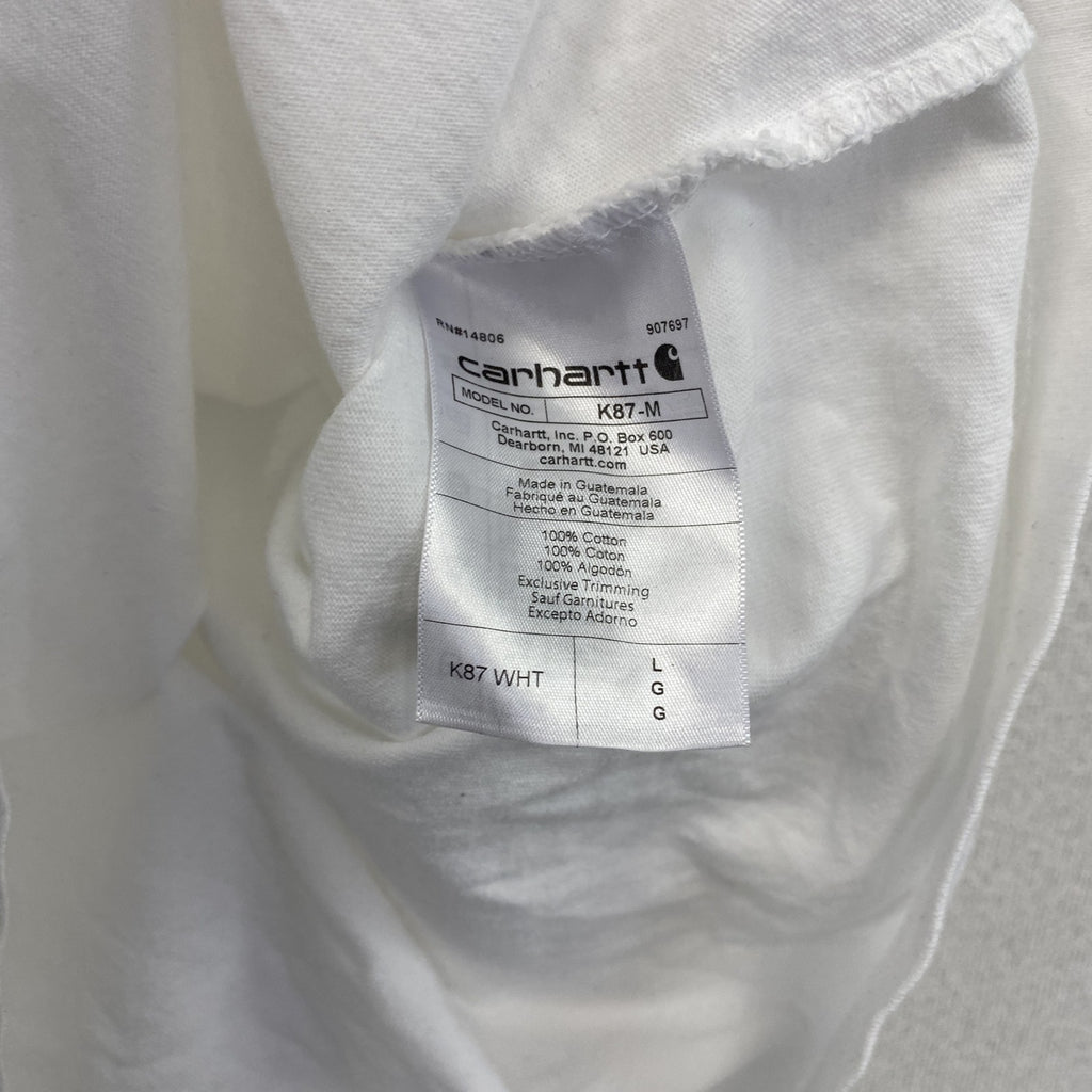 Carhartt　カーハート　半袖Tシャツ　白　ホワイト　Lサイズ カットソー メンズ コットン 古着