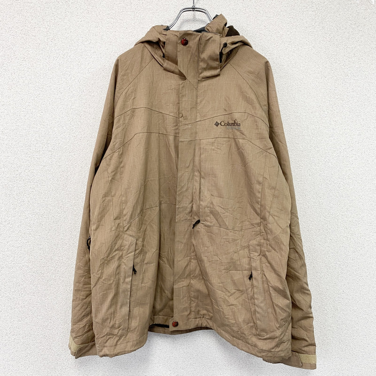 Columbia　コロンビア　TITANIUM　フルジップジャケット　ベージュ　Lサイズ　古着