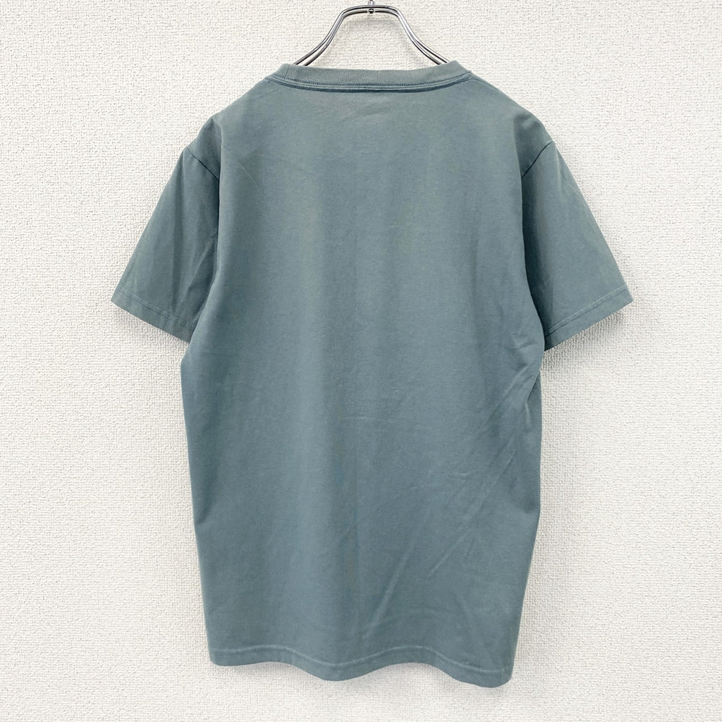 snow peak　スノーピーク　半袖プリントTシャツ　青　ブルー　Sサイズ 　古着