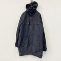 TOMMY HILFIGER　トミーヒルフィガー　フルジップナイロンジャケット　中綿入り　6つポケット　紺　ネイビー　Mサイズ　古着