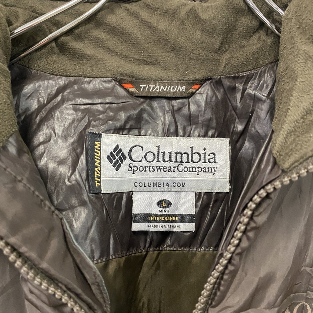Columbia　コロンビア　TITANIUM　オムニヒート　中綿ジャケット　茶色　ブラウン　Lサイズ　古着