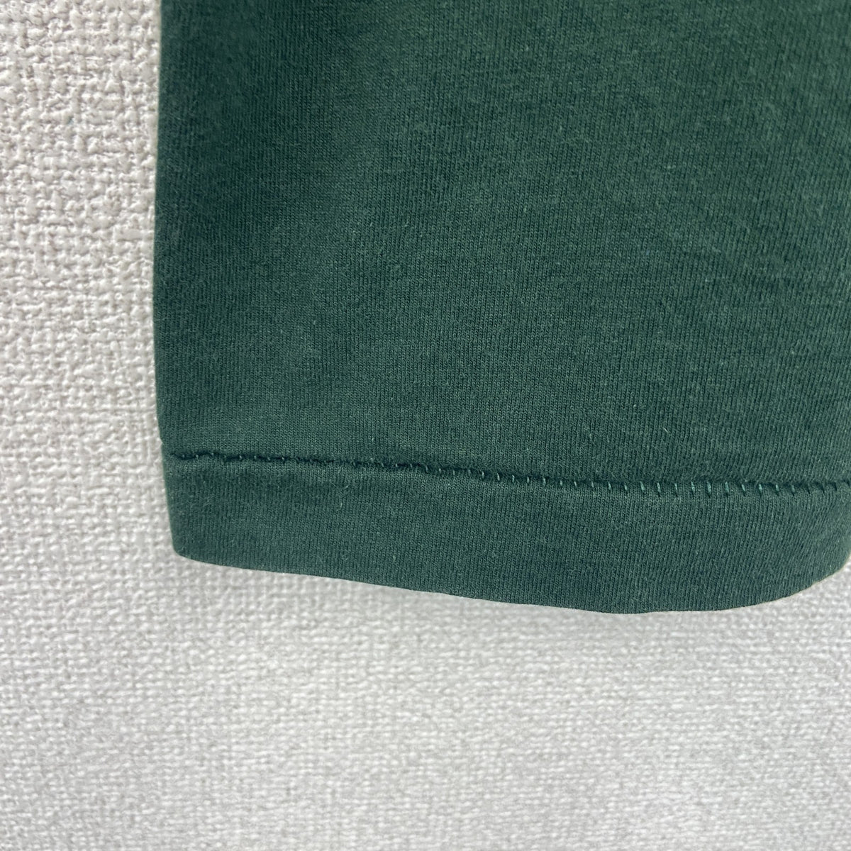 FRUIT OF THE LOOM　フルーツオブザルーム　半袖プリントTシャツ　シングルステッチ　深緑　Lサイズ カットソー メンズ コットン 古着