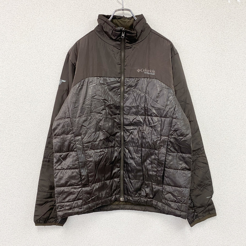 Columbia　コロンビア　TITANIUM　オムニヒート　中綿ジャケット　茶色　ブラウン　Lサイズ　古着