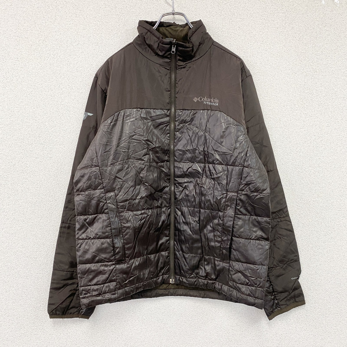 Columbia　コロンビア　TITANIUM　オムニヒート　中綿ジャケット　茶色　ブラウン　Lサイズ　古着
