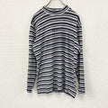 GUESS　ゲス　長袖フリースＴシャツ　ボーダー柄　ワンポイント　マルチカラー　Ｍサイズ　古着