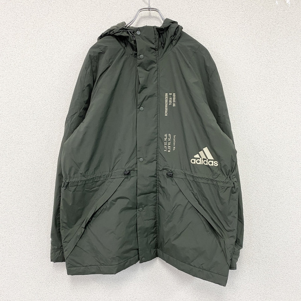 adidas　アディダス　M MHS WD HB ジャケット　ナイロンジャケット　緑　グリーン　Oサイズ　古着