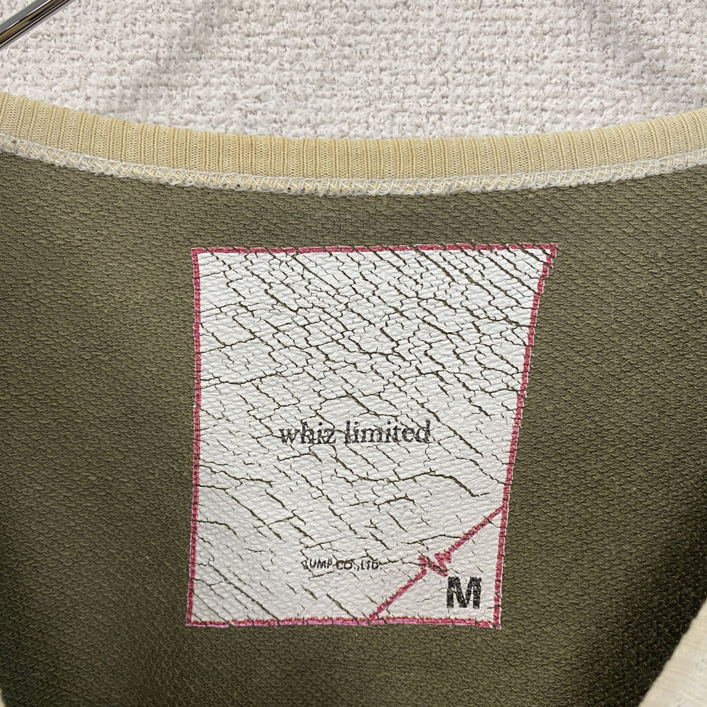 whiz limited　ウィズリミテッド　半袖プリントTシャツ　リンガーT　カーキ　Ｍサイズ 　古着