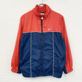 NIKE　ナイキ　フルジップジャケット　スウッシュ　赤　レッド　紺　ネイビー　Lサイズ　古着
