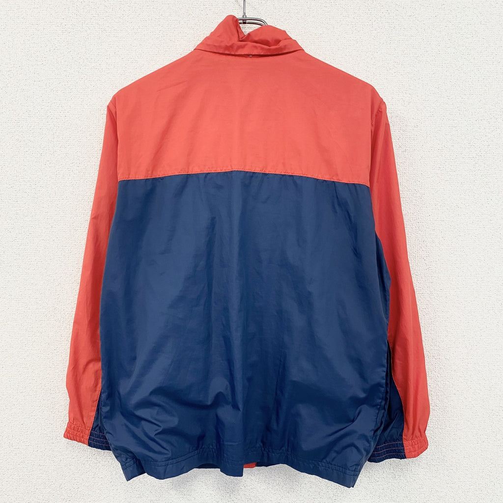 NIKE　ナイキ　フルジップジャケット　スウッシュ　赤　レッド　紺　ネイビー　Lサイズ　古着