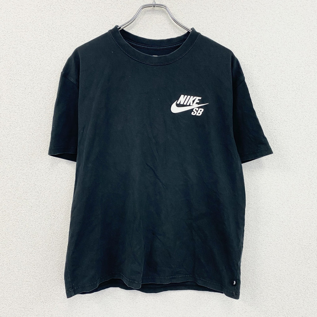 NIKE SB　ナイキエスビー　半袖プリントTシャツ　スウッシュ　黒　ブラック　XLサイズ　古着