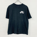 NIKE SB　ナイキエスビー　半袖プリントTシャツ　スウッシュ　黒　ブラック　XLサイズ　古着