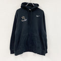 NIKE　ナイキ　スウェットパーカー/フーディー　スウッシュ　黒　ブラック　2XLサイズ　古着