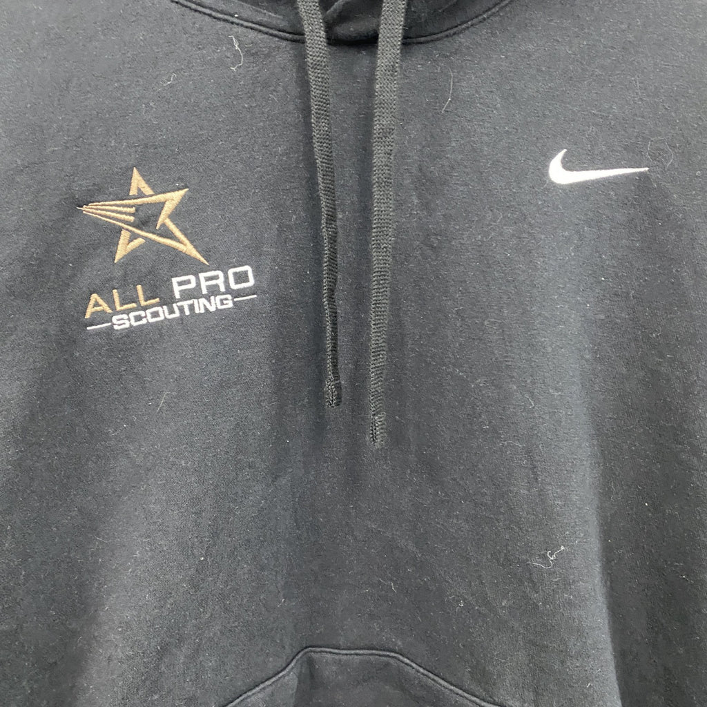 NIKE　ナイキ　スウェットパーカー/フーディー　スウッシュ　黒　ブラック　2XLサイズ　古着