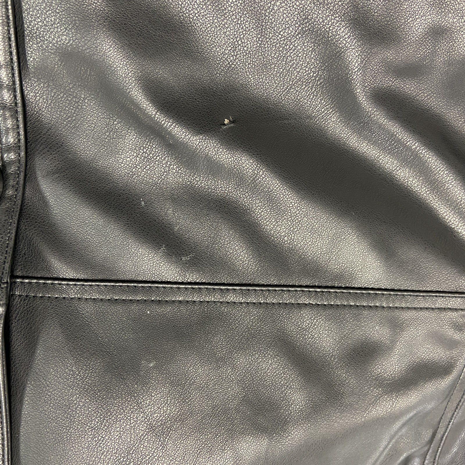 EMMA CLOTHES　エマクローズ　フェイクレザージャケット　中綿入り　黒　ブラック　Mサイズ　古着