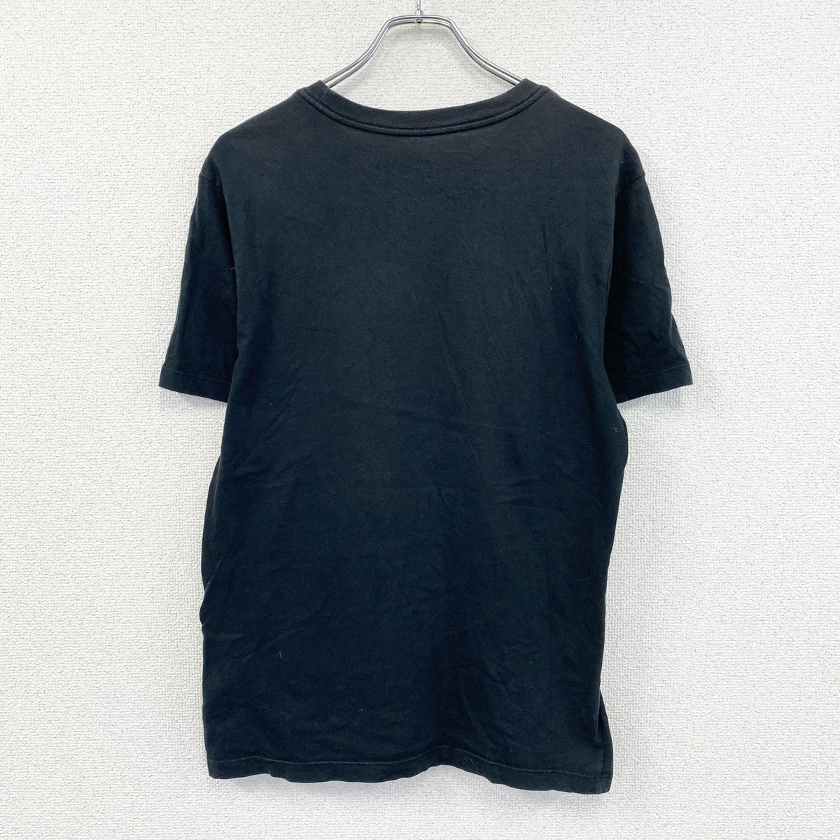 NIKE　ナイキ　半袖プリントTシャツ　スウッシュ　デカロゴ　黒　ブラック　Lサイズ　古着